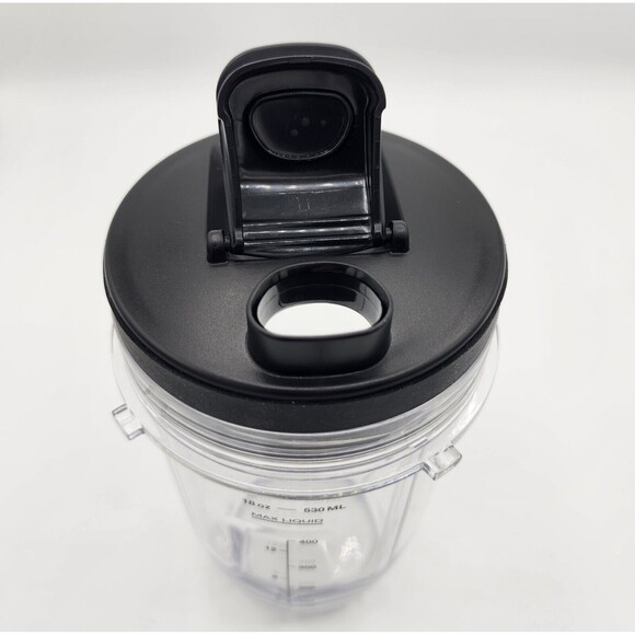 Ninja Nutri 18oz REPLACEMENT TO GO CUP with spout LID for Duo Blender BL642 - Picture 3 of 5